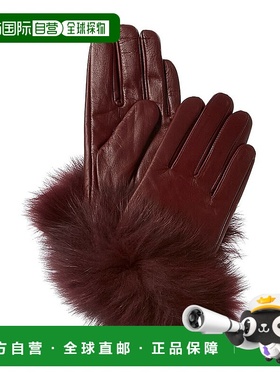 自营La Fiorentina Leather Gloves - red 美国奥莱直发