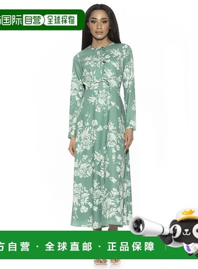 自营alexia admorOphelia 连衣裙 - 绿色碎花 美国奥莱直发