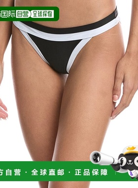 自营Milly Positano Colorblock Bikini Bottom - black 美国奥莱