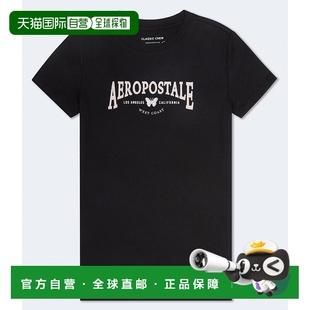 Graphic Glitter Tee black 美国 自营Aeropostale Butterfly