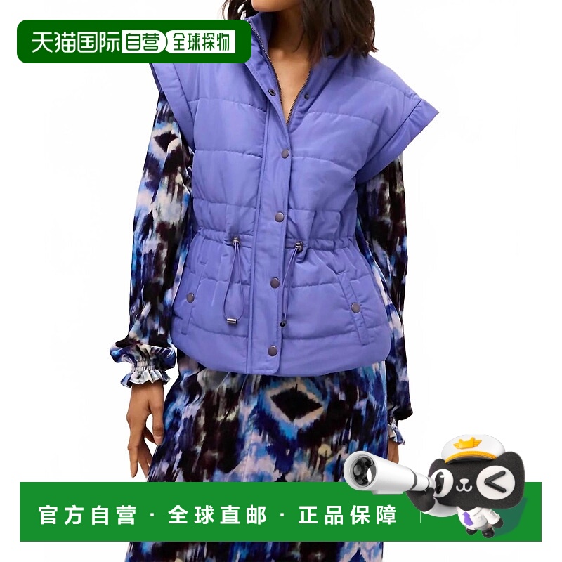 自营marie oliver林登鸭绒背心在矢车菊-矢车菊 美国奥莱直发