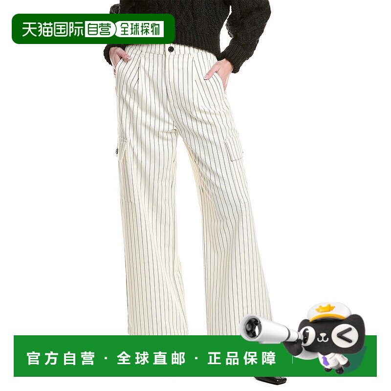 自营 Pistola Brynn High-Rise Le Blanc Pinstripe Relaxed Carg