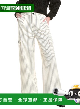 自营 Pistola Brynn High-Rise Le Blanc Pinstripe Relaxed Carg