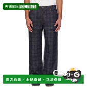 香港直邮潮奢 海军蓝 Burberry 1h可退 巴宝莉 男士 Loose Check