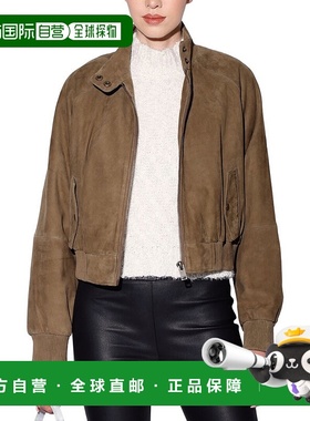 自营Walter Baker Bowie Suede Jacket - green 美国奥莱直发外套