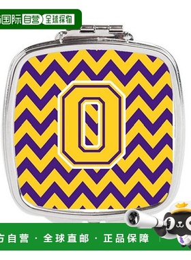 自营 Carolines Treasures CJ1041-OSCM 字母 O 雪佛龙紫色正品