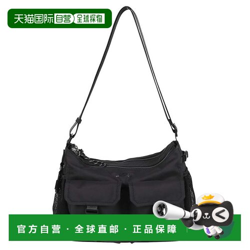 自营a.p.c.Trek矩形聚酰胺单肩包-黑色 美国奥莱直发