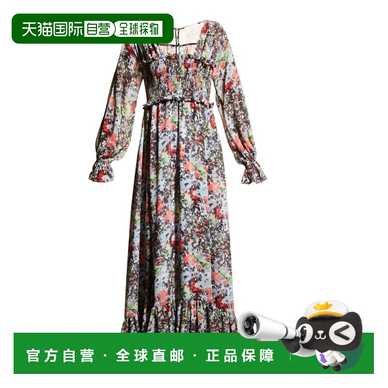 自营Cinq a Sept Womens Leigh Dress, Powder Blue Multi - powd