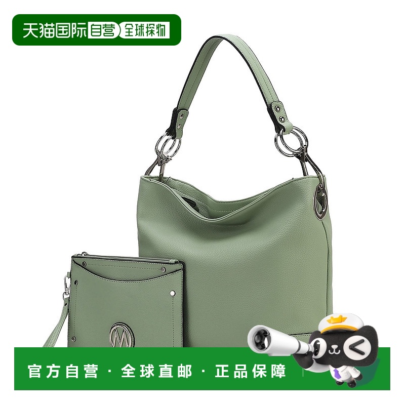 自营 mia k collectionViviana Women's 2Pcs Hobo Bag with Wris