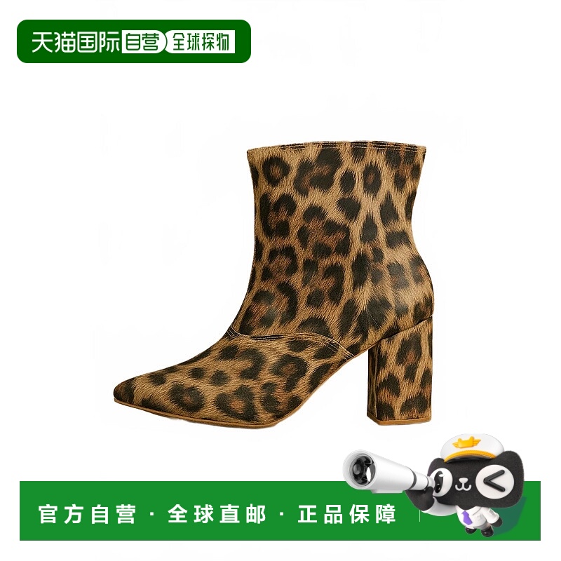 自营evergladesWomen's Luxe Block Heel Ankle Boots In Leopard