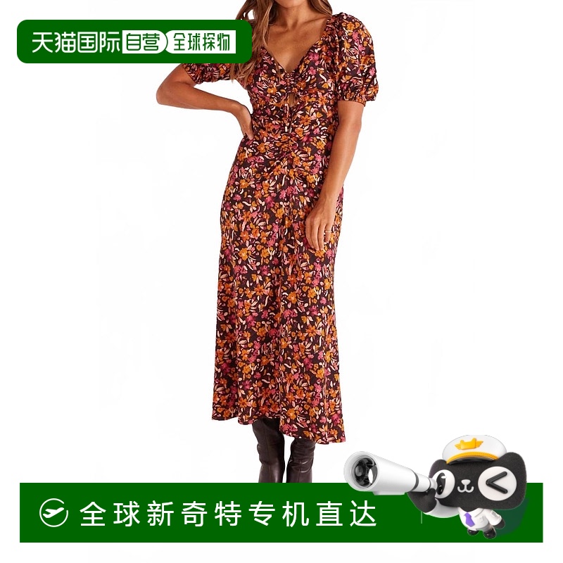 自营 minkpink索伦托迷笛花连衣裙 【美国奥莱】直发