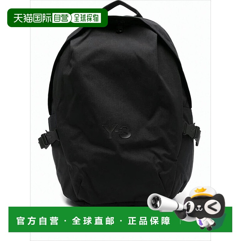 自营y-3Black Polyamide Minimalist Backpack With Padded Strap