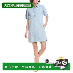 蓝色 自营rag 连衣裙 bone碎骨轻Jocelyn衬衫 美国奥莱直发