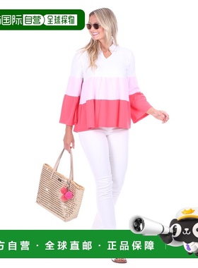 自营duffield lane泰特粉色色块上衣-粉红色 美国奥莱直发