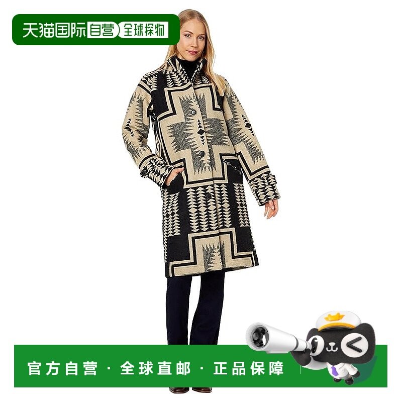1h可退 香港直邮潮奢 Pendleton 女士 Timberline 提花大衣羊毛