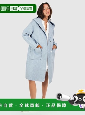 自营 belle & bloomWalk This Way羊毛混纺大外套-浅蓝色 美国奥