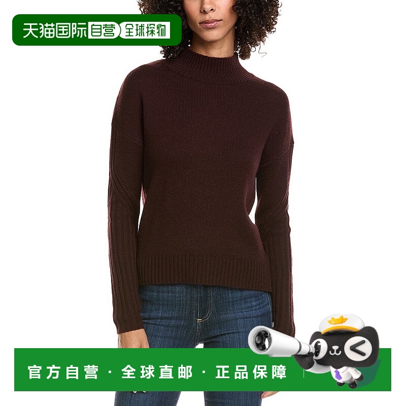 自营InCashmere Mock Sleeve Stitch Wool & Cashmere-Blend Swea