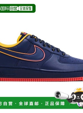 自营 Nike Air Force 1低复古字体-蓝色 耐克运动鞋美国奥莱直发