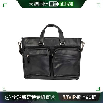 美国直邮Mancini Leather Goods 男士单肩包手提包爆款真皮