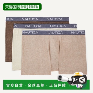 Waist Heathered Pack Mens Logo Briefs 自营Nautica Boxer