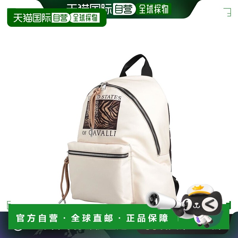 【美国直邮】roberto cavalli 男士 双肩包大号背包真皮牛皮