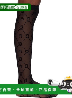 1h可退 香港直邮潮奢 Marine Serre 女士 黑色 Moonogram Mesh Fl