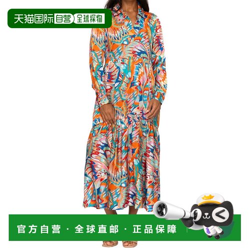 自营Tolani Dory Midi连衣裙-蓝色 美国奥莱直发