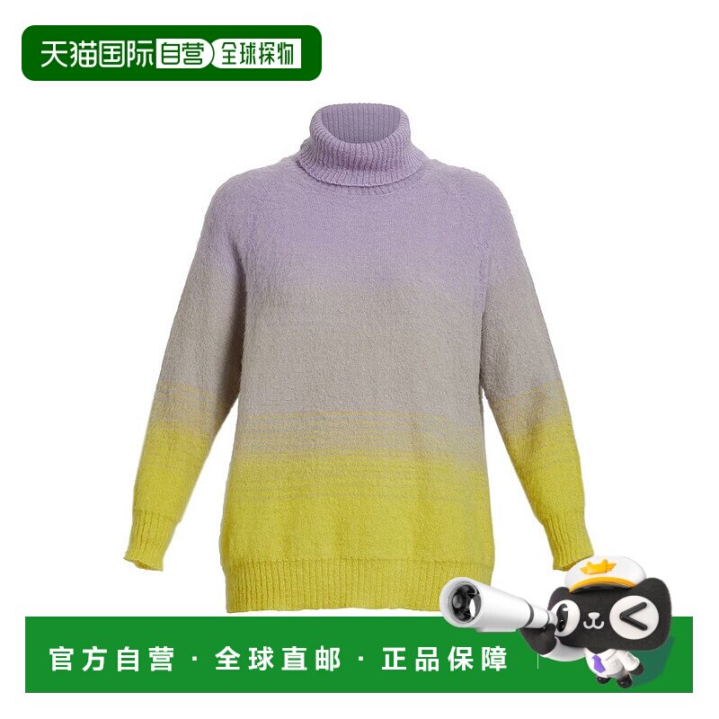 自营marina rinaldi试剂-芥末渐变色毛衣 美国奥莱直发高领