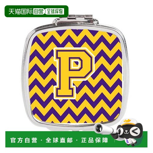 自营Carolines Treasures CJ1041-PSCM 字母 P 雪佛龙紫色和正品