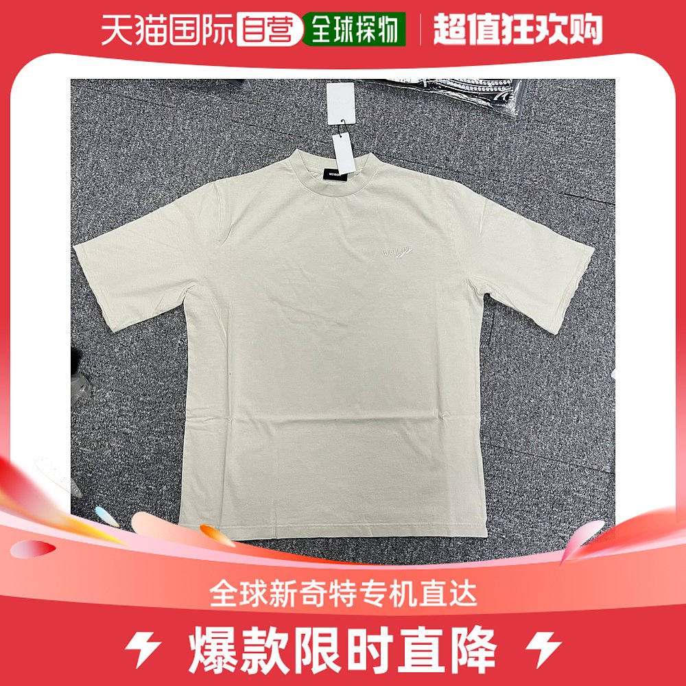 香港直邮WE11DONE白色女士T恤 WD-TT3-23-876-U-IV