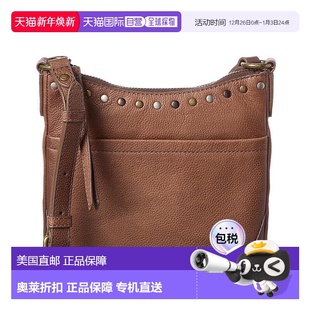 新款 棕色 斜挎包背包美国奥莱直发 Soraya皮革摇摆包 自营Frye