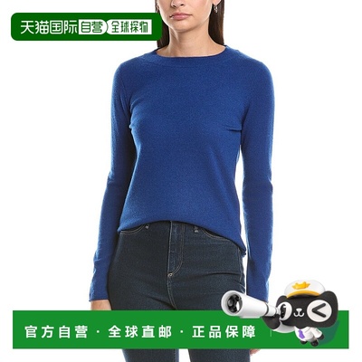 自营InCashmere圆领羊绒毛衣-蓝色 美国奥莱直发针织衫