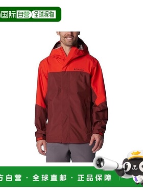自营Columbia Wahkeena Falls 3L贝壳夹克男式2XL红色辣味全拉链J