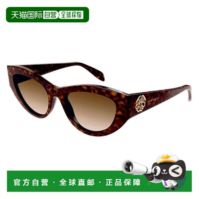 自营Alexander McQueen  AM 0377S 002 54mm Womens Cat-Eye Sung