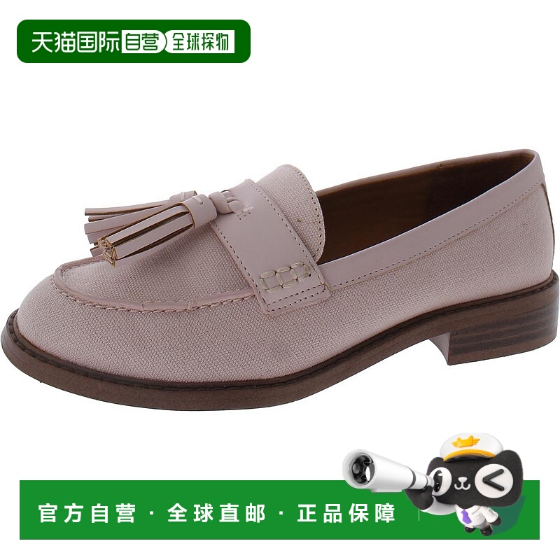 自营franco sartoCarolyn Low 2女式帆布乐福鞋-粉红色 美国奥莱