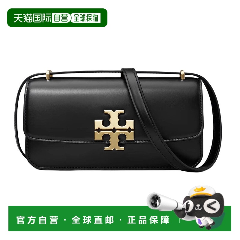 香港直邮TORY BURCH 女包Eleanor 金属徽标磁性按扣翻盖小牛皮单