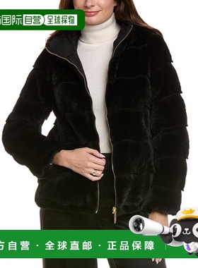 自营Via Spiga短槽双面夹克-黑色 美国奥莱直发