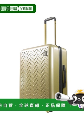 自营 Ful Grove 27 英寸 Hardside Spinner 行李箱，黑色 - 金色