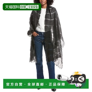 自营forteforteForte Cashmere Open Weave Shawl - black 美国奥