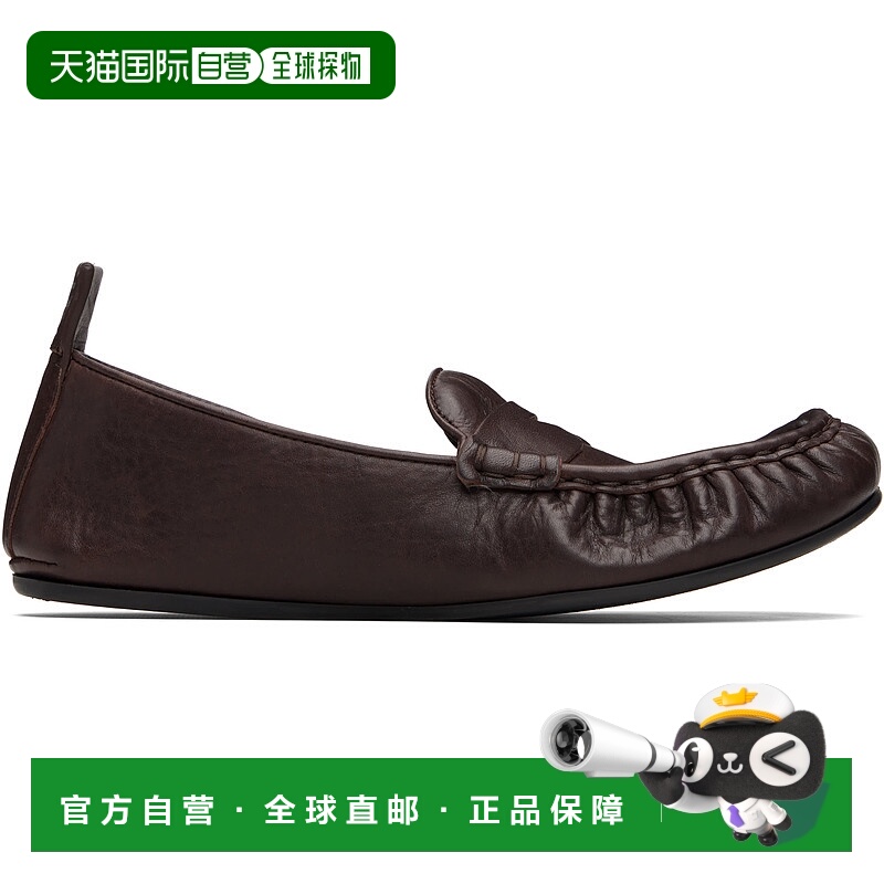 1h可退 香港直邮潮奢 Acne Studios 艾克妮 女士 棕色乐福鞋 AD08