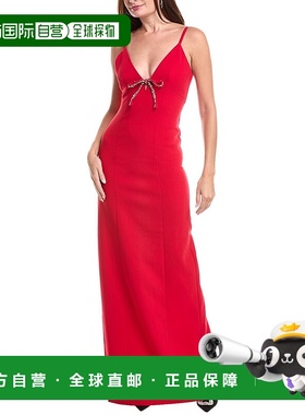 自营 cinq a sept五到七阿黛尔长袍-红色 美国奥莱直发连衣裙长裙