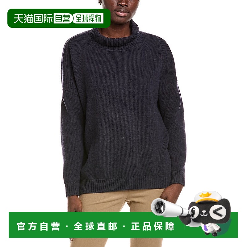 自营Weekend Max Mara Borgia Wool Turtleneck Sweater - blue