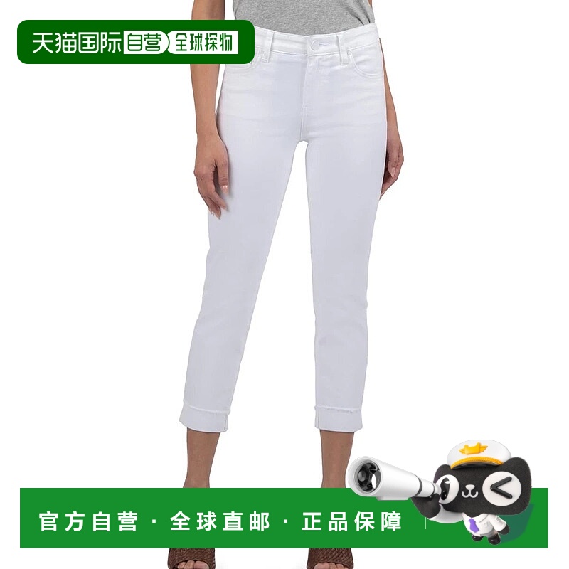 自营KUT from the Kloth Amy Jeans Women's White Denim Straigh