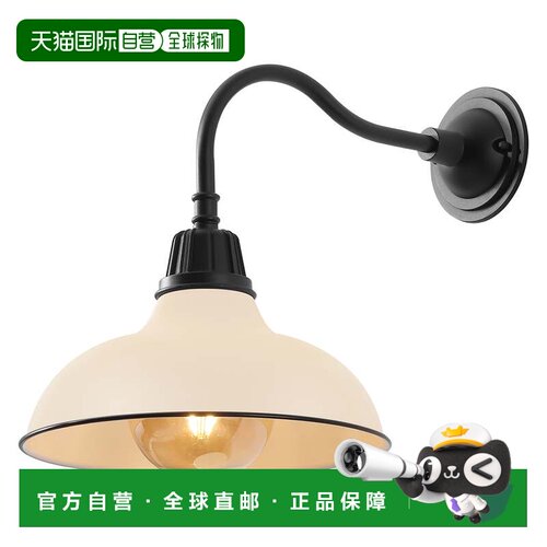 自营jonathan yAurora 1-Light农舍工业室内/室外铁LED鹅颈臂户外