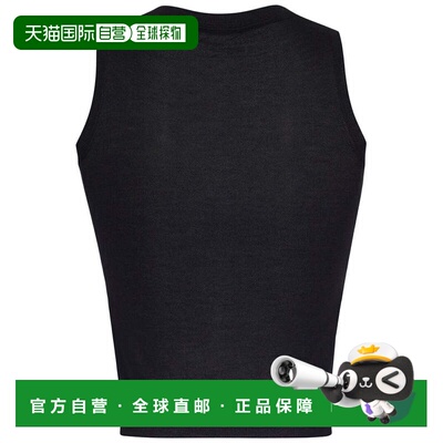 自营Adam Lippes Cashmere & Silk-Blend Knit Shell - black 美