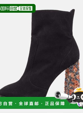 自营Sophia Webster Black Suede Felicity Ankle Boots - black