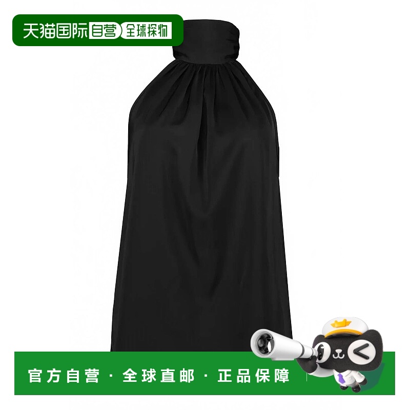 自营bishop + youngWomen's Esme Tie Neck Halter Top In Black