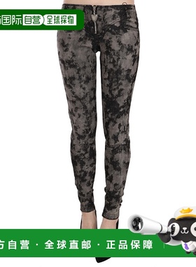 自营 Just Cavalli 褪色低腰紧身蓝色长裤女式牛仔裤 - 多色 美国