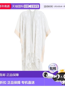 自营 all saintsOtto Emb Ruana - 白色 美国奥莱直发披肩