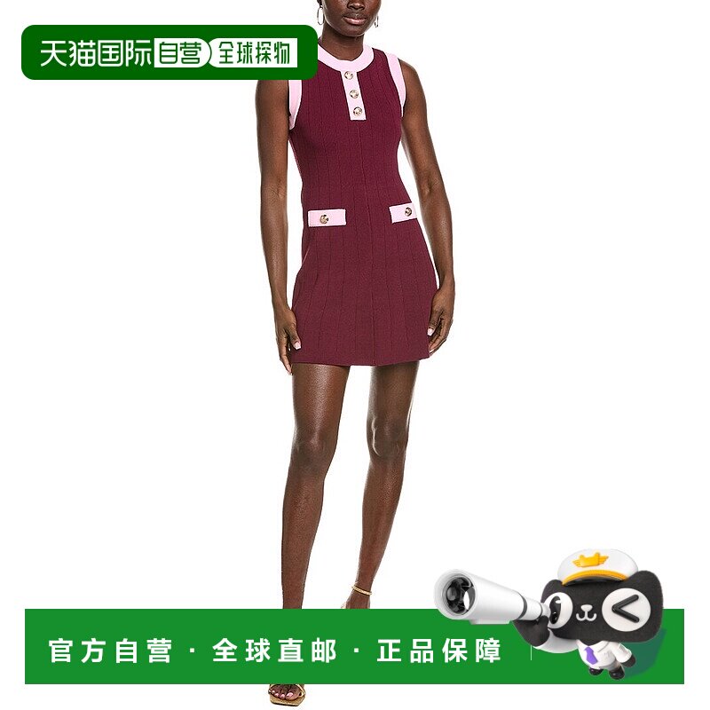 自营Endless Rose Contrast Mini Dress - pink 美国奥莱直发